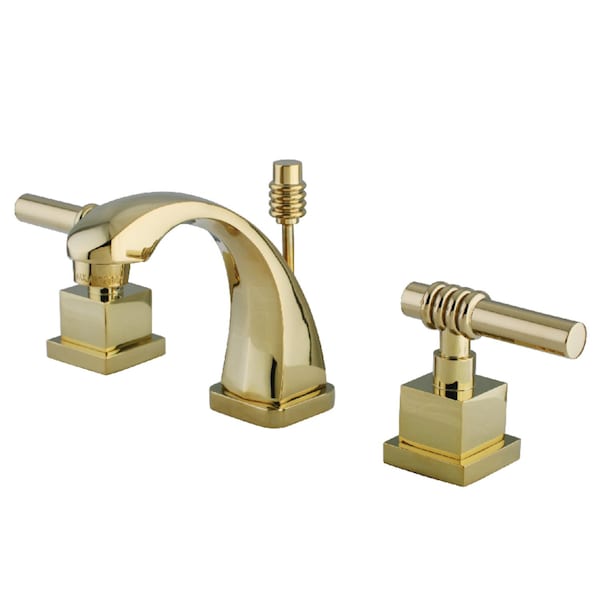 KS4942QL Milano Widespread Bathroom Faucet, Polished Brass